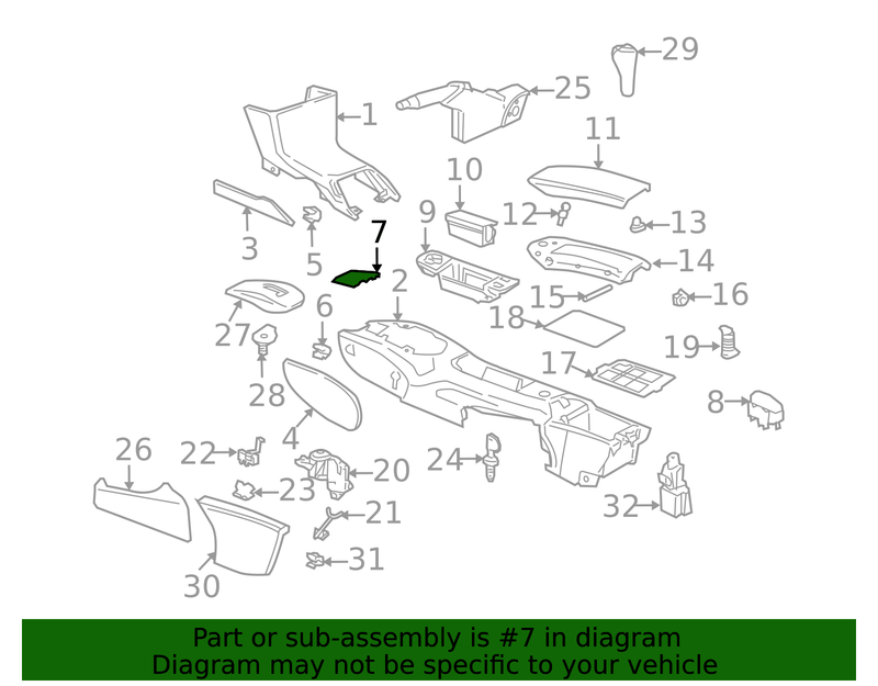 Genuine Porsche parts diagram