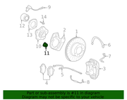 Genuine Porsche parts diagram