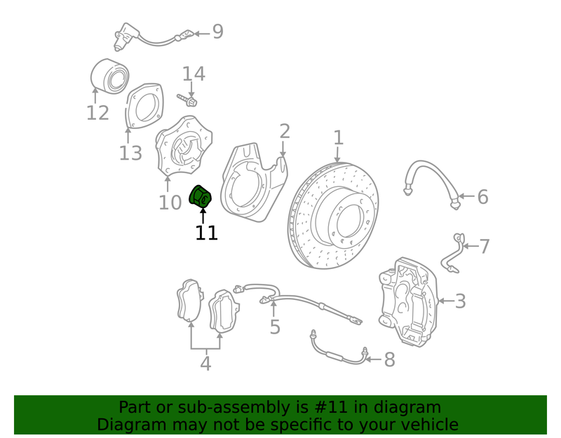 Genuine Porsche parts diagram