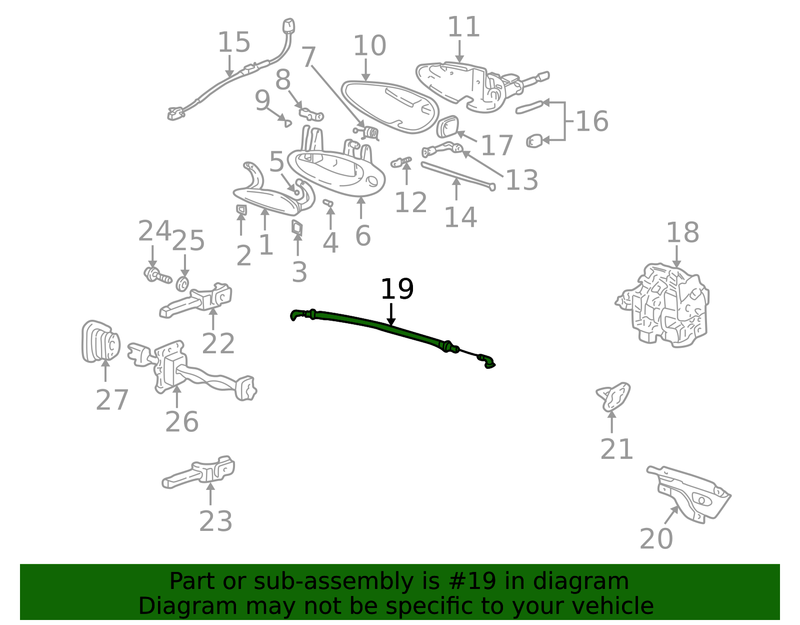 Genuine Porsche parts diagram