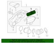 Genuine Porsche parts diagram
