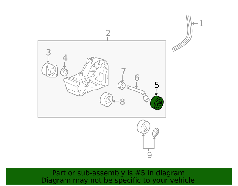 Genuine Porsche parts diagram