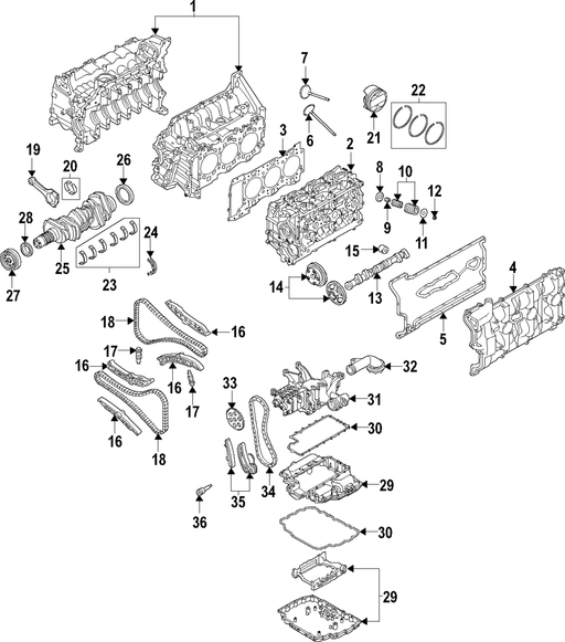 Genuine Porsche parts diagram