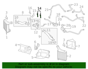 Genuine Porsche parts diagram