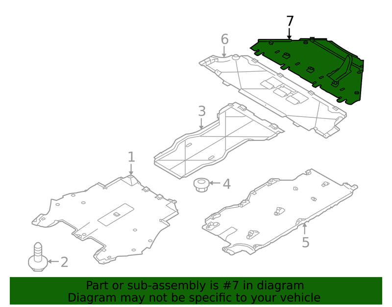 Genuine Porsche parts diagram