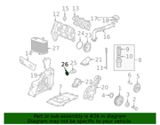 Genuine Porsche parts diagram