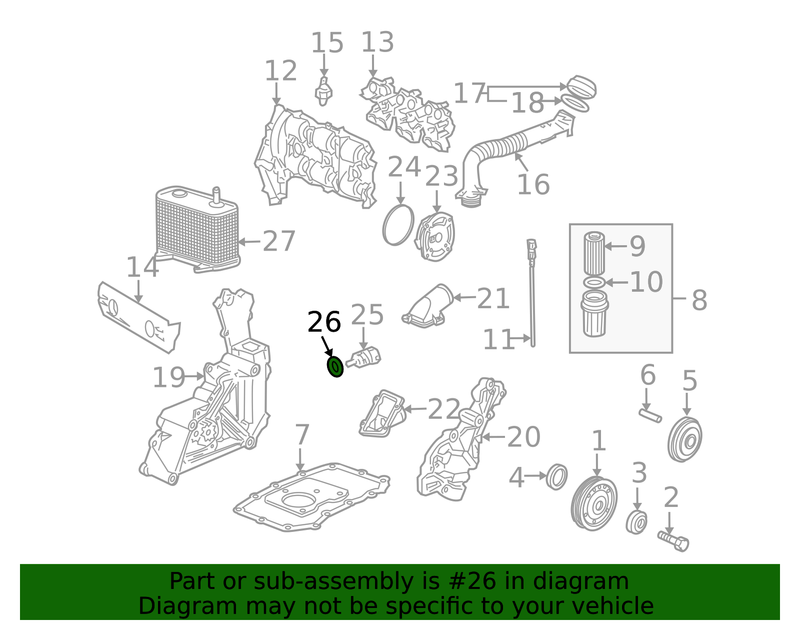 Genuine Porsche parts diagram