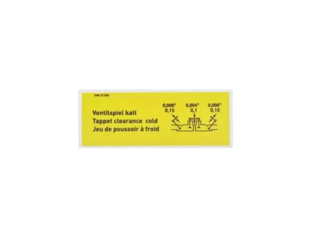 Genuine Porsche Sticker - 546-72-203