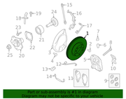 Genuine Porsche parts diagram