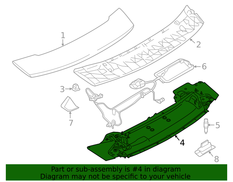 Genuine Porsche parts diagram