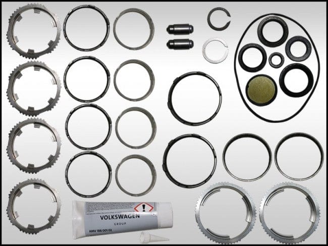 JHM - Transmission Rebuild Kit, Complete 0B4 MT (JHM Performance - OEM),  Seals and Synchros
