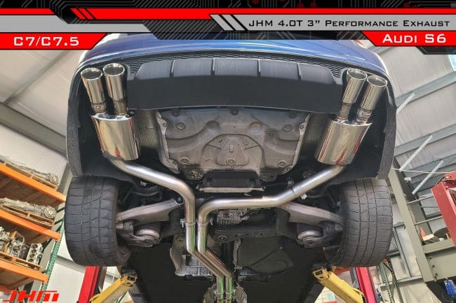 JHMotorsports 3" Performance Cat-back Exhaust (Race / Valved) - Audi / 4.0T / C7.5 / S6