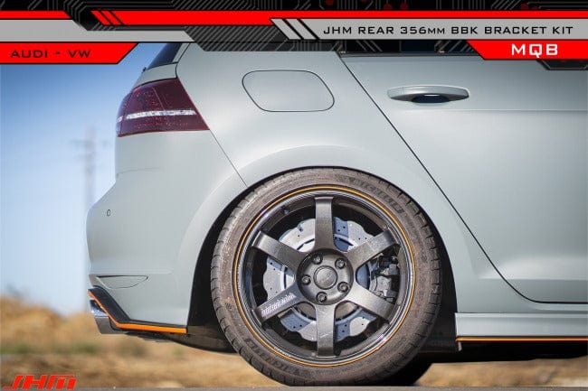 JH Motorsports Rear BBK Bracket Kit (356mm C7-C7.5 S6-S7-RS7 rotors) - VW/Audi / MK7 / MQB (w 310mm rotors)