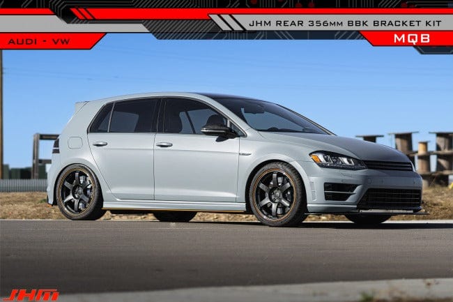 JH Motorsports Rear BBK Bracket Kit (356mm C7-C7.5 S6-S7-RS7 rotors) - VW/Audi / MK7 / MQB (w 310mm rotors)
