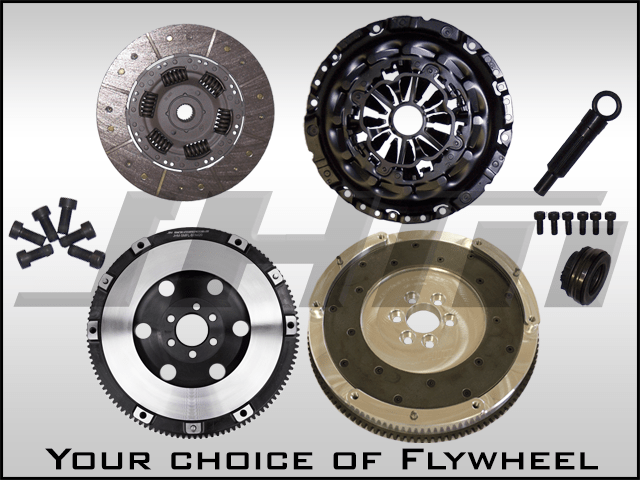 JHM - Lightweight Flywheel (Chrome - Moly Forged) and Clutch Combo w B7 RS4 Pressure Plate for B7 - A4 2.0T