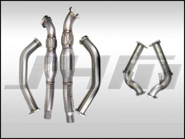 JHMotorsports Exhaust - COMPLETE High-Flow Cat Downpipes with Integrated Baffle System (JHM Combo) - B8 / S4 / S5 / Q5 / SQ5 / C7 / A6 / A7 / 3.0T