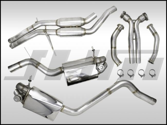 JHM - Exhaust - Full - 2.75" Performance Exhaust - Valved - Downpipes and Cat - Back (JHM) for B8 - RS5 4.2L