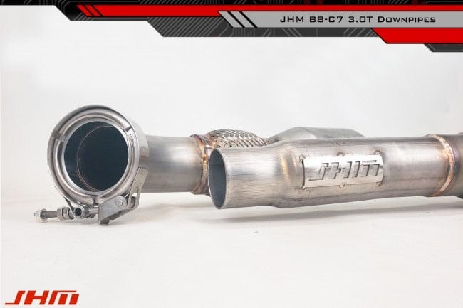 JHM High Flow Catted Downpipes with Integrated Baffle System for Audi B8 S4/S5/Q5/SQ5 | C7 A6/A7 3.0T