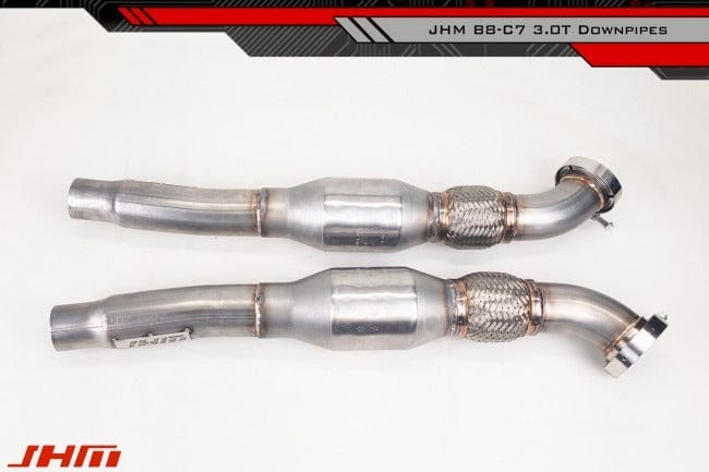 JHM High Flow Catted Downpipes with Integrated Baffle System for Audi B8 S4/S5/Q5/SQ5 | C7 A6/A7 3.0T