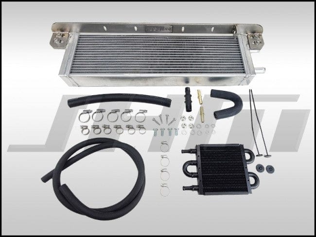 JHM - Auxiliary Heat Exchanger Kit (SILVER CORE) w PS Cooler - Bolt - On Performance Dual - Pass (JHM) for C6 A6 3.0T