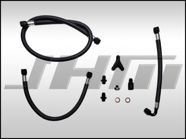 JHM Braided Kevlar Fuel Line Re-Route Kit - Audi / 4.0T / C7 / S6 / S7 / RS7