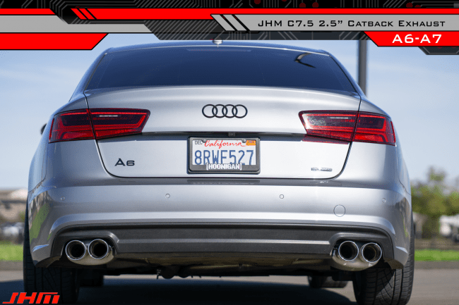 JHM - 2.5" Performance Cat-back for - Audi / C7.5 / 3.0T / A6 / A7