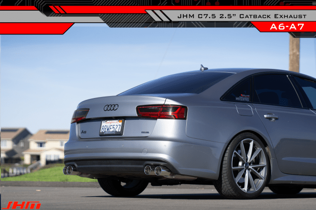 JHM - 2.5" Performance Cat-back for - Audi / C7.5 / 3.0T / A6 / A7