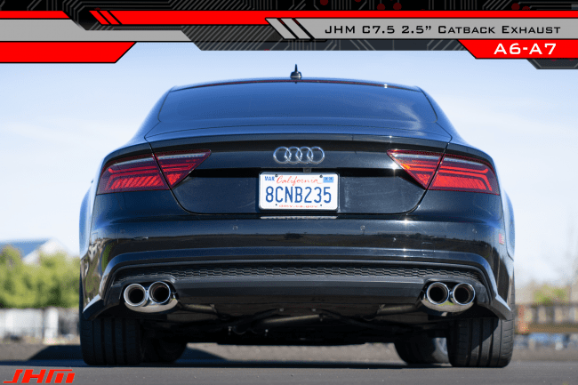 JHM - 2.5" Performance Cat-back for - Audi / C7.5 / 3.0T / A6 / A7