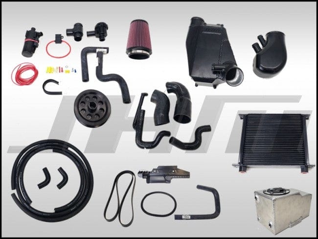 JHM - Supercharger Kit for B7 - RS4, Stage 1+ Upgrade with smaller pulley and complete air to water intercooler