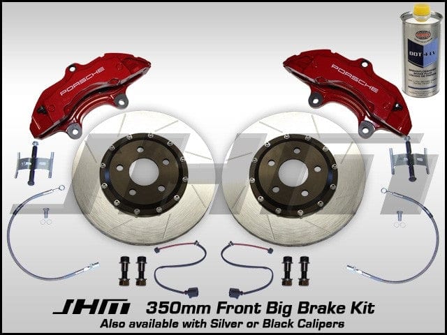 JHM - Front BBK (Big Brake Kit) JHM 350mm Cayenne (Brembo 6 - piston) C5 - A6 - S6 4.2L w RED Calipers