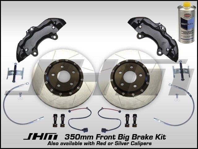 JHM - Front BBK (Big Brake Kit) JHM 350mm Cayenne (Brembo 6 - piston) C5 - A6 - S6 4.2L w BLACK Calipers