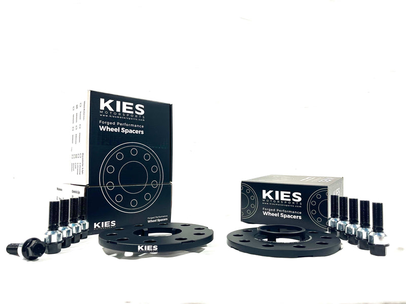 Kies Motorsports Porsche Wheel Spacers 5 x 130 71.6mm Center Bore Black Finish (Set of 2)
