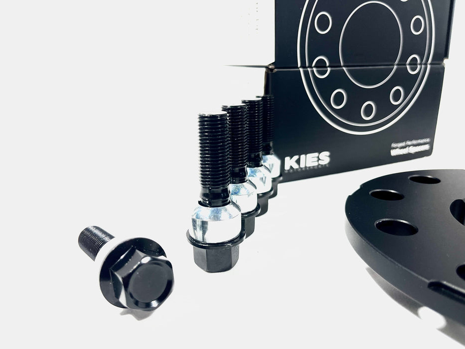 Kies Motorsports Porsche Wheel Spacers 5 x 130 71.6mm Center Bore Black Finish (Set of 2)