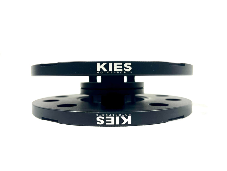 Kies Motorsports Porsche Wheel Spacers 5 x 130 71.6mm Center Bore Black Finish (Set of 2)