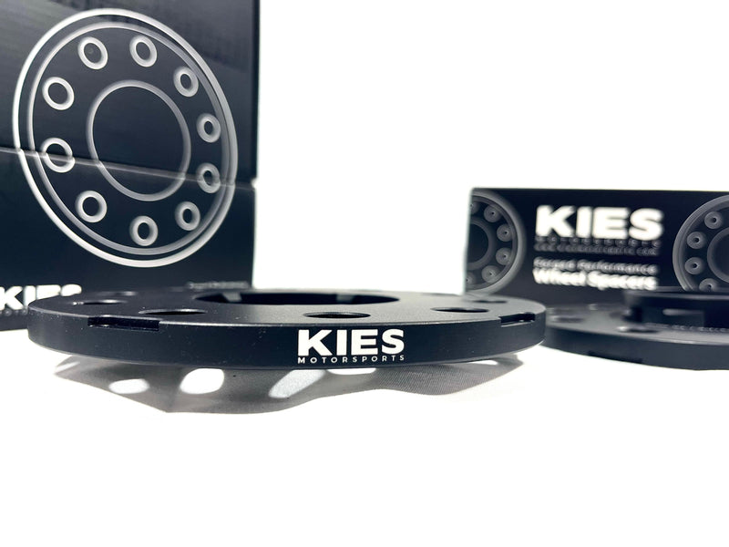 Kies Motorsports Porsche Wheel Spacers 5 x 130 71.6mm Center Bore Black Finish (Set of 2)