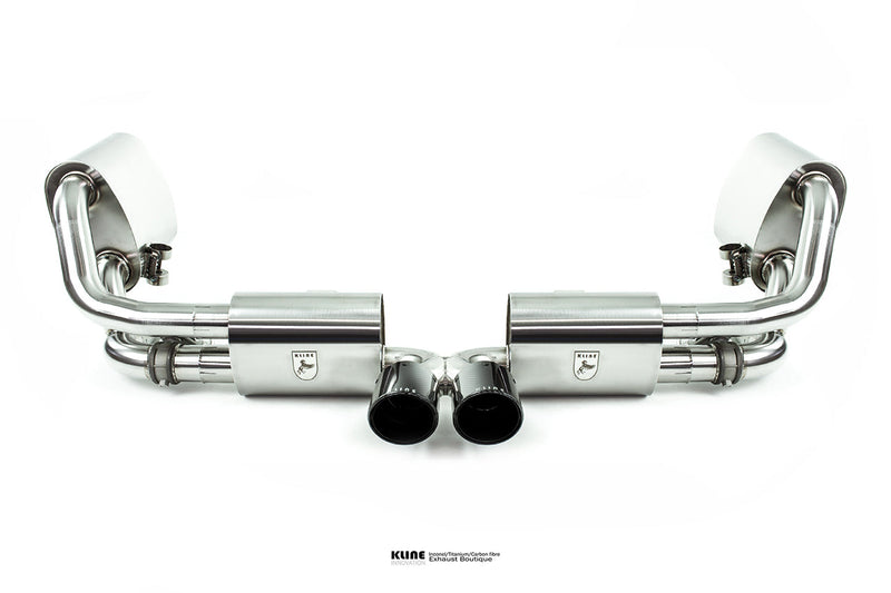 Kline Innovation Valvetronic Exhaust System - SS Tips For Porsche 991 GT3/GT3RS (Gen1/Gen2)