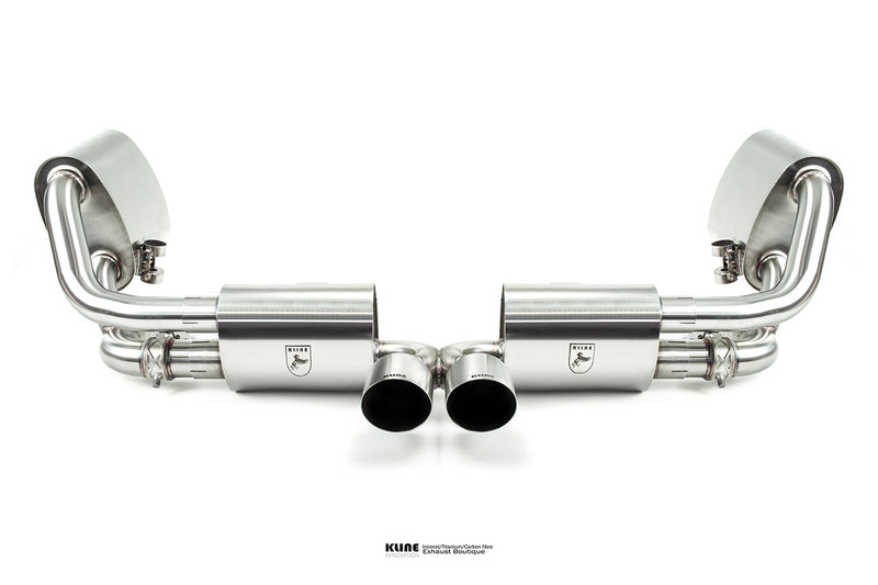 Kline Innovation Valvetronic Exhaust System - SS Tips For Porsche 991 GT3/GT3RS (Gen1/Gen2)