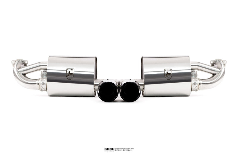 Kline Innovation Valvetronic Rear System - SS Tips For Porsche 718/718S Cayman