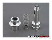 Leyo Black Nappa Leather Dsg/Automatic Shift Knob - Silver Anodized