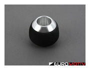 Leyo Black Nappa Leather Dsg/Automatic Shift Knob - Silver Anodized