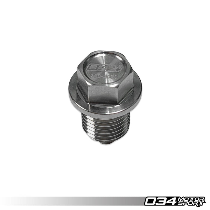 034MOTORSPORT BILLET MAGNETIC OIL DRAIN PLUG KIT, AUDI, VW WITH METAL OIL PAN