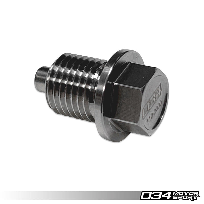 034MOTORSPORT BILLET MAGNETIC OIL DRAIN PLUG KIT, AUDI, VW WITH METAL OIL PAN