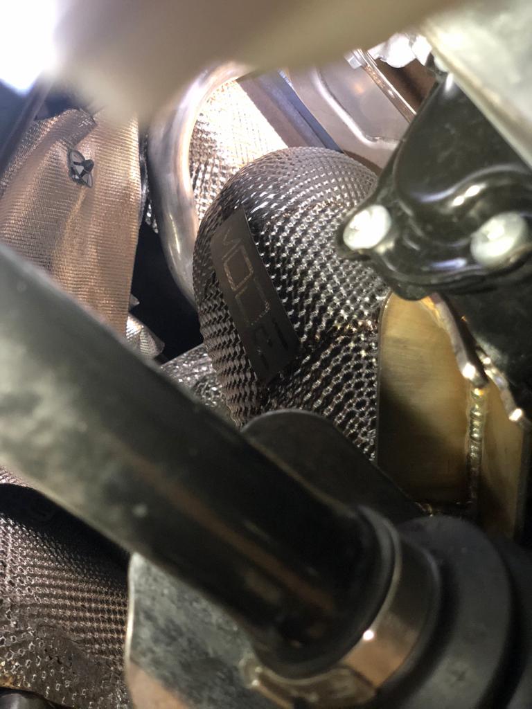 MODE Design Decatted 3.5" Downpipe V2 MQB AWD VW Golf MK8 R Audi S3 8Y 2.0T EA888
