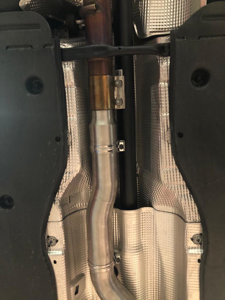 MODE Design 200cpsi Catted 3.5" Downpipe V2 MQB AWD VW Golf MK8 R Audi S3 8Y 2.0T EA888