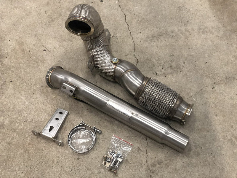 MODE Design Decatted 3.5" Downpipe V2 MQB FWD VW Golf MK7 MK7.5 GTI GLI & Audi A3 8V 1.8T / 2.0T