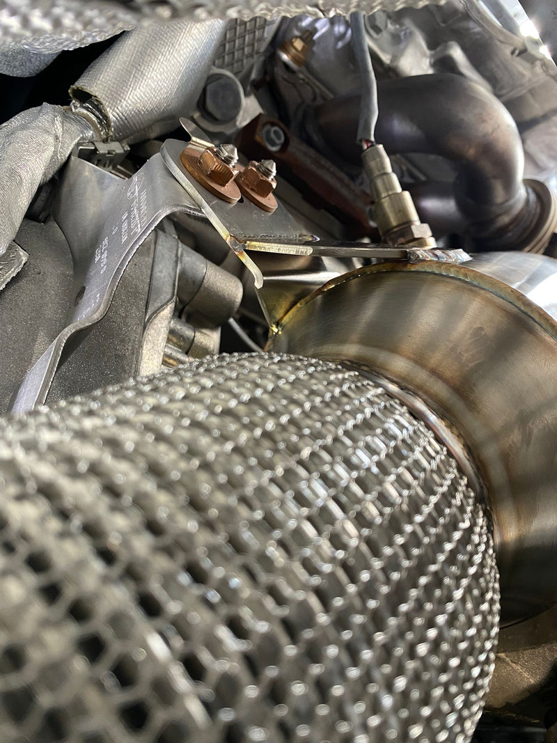 MODE Design 200cpsi Catted Downpipes 3.3T V6 Kia Stinger (2017-present)