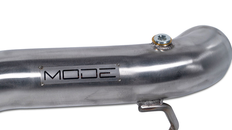 MODE Design 200cpsi Catted Downpipes w. Heat Shield & Front Pipes for Audi S6 RS6 S7 RS7 C7 4G