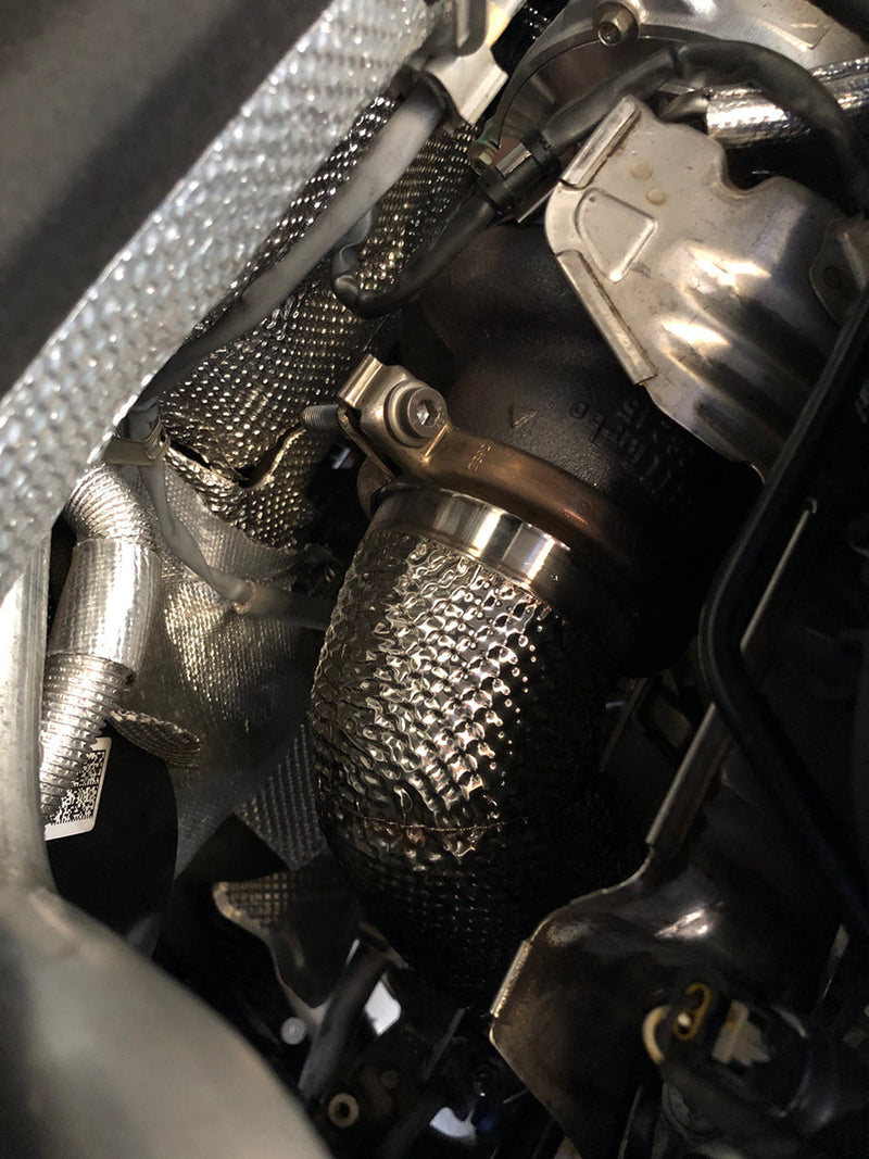 MODE Design Decatted 3.5" Downpipe V2 MQB AWD VW Golf MK7 MK7.5 R Audi A3 S3 8V TT TTS 8S 8S 1.8T / 2.0T EA888