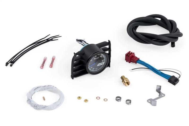 APR Mechanical Boost Gauge; Blue Needle; 52 mm. Mechanical Gauge; Incl. Boost Hoses; - MS100148