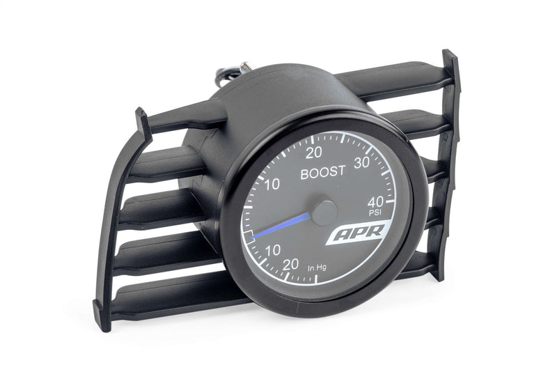 APR Mechanical Boost Gauge; Blue Needle; 52 mm. Mechanical Gauge; Incl. Boost Hoses; - MS100148